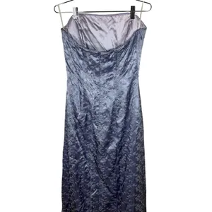 Jessica McClintock Lavender Purple Floral Embroidered Maxi Dress Size 10 thumbnail 6