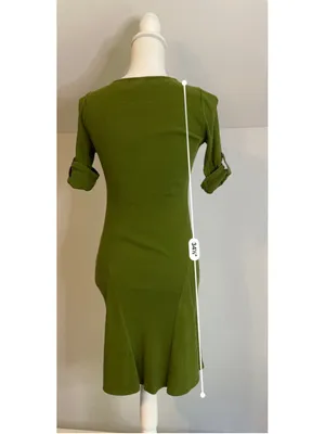 Women's Lauren Ralph Lauren Petite Midi Dress Size SP Green thumbnail 6