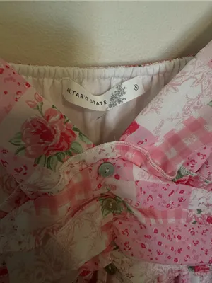 Altar’d State pink patchwork dress thumbnail 3