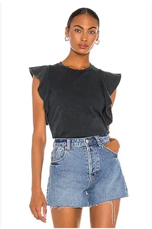 All Saints Lara Ruffle Stonewash Cami Sz 00 thumbnail 1