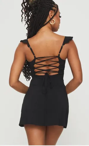 Princess Polly NWT Black Mini Dress thumbnail 3