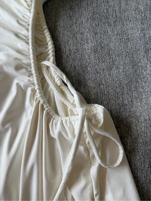 Babyboo White Maxi With Side Cutout and Tie thumbnail 3