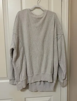 Aerie Sweatshirt Oversized Pullover Grey thumbnail 1