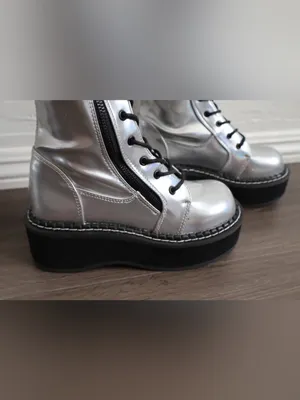 like new open box Demonia Over the Knee Combat Boots Size 6 WOMENS thumbnail 4