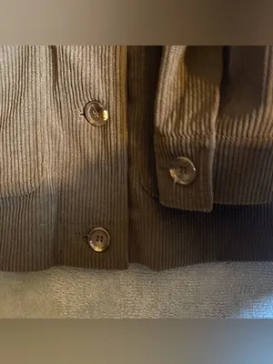 Avec Les Filles Women's‎ Brown Corduroy Relaxed Jacket size Small Cropped thumbnail 7