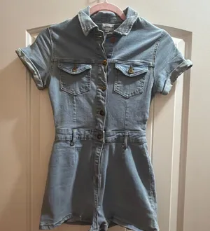 superdown Denim Romper thumbnail 1