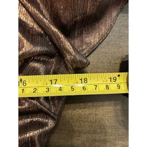 Sugarlips Sz Large Rina Metallic Aspen Dress Formal Wedding Gala Stretch Bronze thumbnail 5