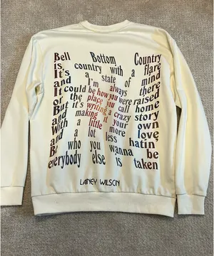 Lainey Wilson sweatshirt White Size M thumbnail 2