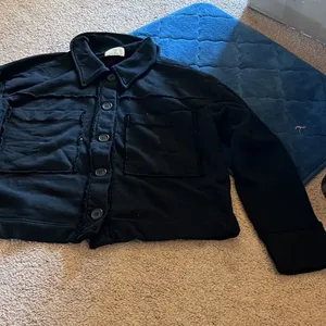 NWOT Anthropologie t.la black sweatshirt cardigan small‎ thumbnail 2
