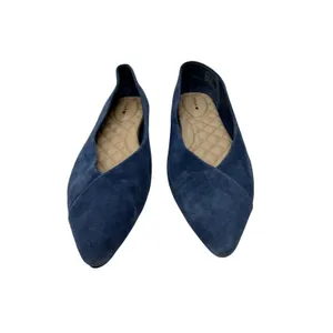 Birdies The Goldfinch Pointed Toe Suede Ballet Flats Indigo Blue Size 8 thumbnail 3