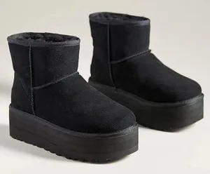 New Anthropologie + UGG Classic Mini Platform Boots - Black thumbnail 1