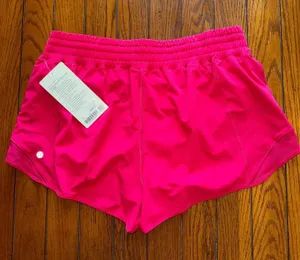 Lululemon Hotty Hot High Rise Short 2.5” Mulberry Spark Size 14 NWT thumbnail 1