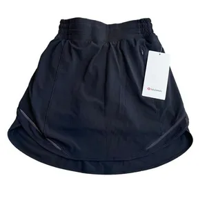 Lululemon Womens Size 2 Hotty Hot High‎ Rise Skirt Skort Long Black Athletic New thumbnail 2