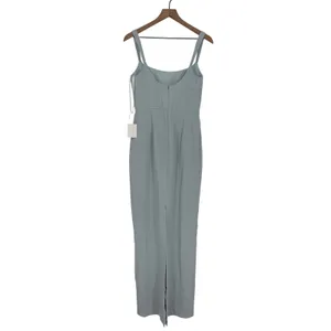 Thread Corset Midriff Crepe Column‎ Maxi Dress In Mist Size 4 thumbnail 11