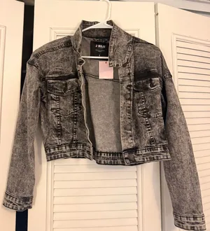 Black Jean jacket Gray thumbnail 1