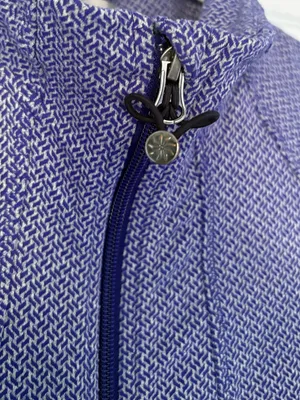 Athleta Criss Cross Hope Full-Zip Athletic Jacket Blue Patterned Size Small thumbnail 3
