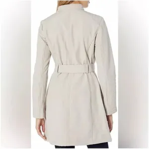 Kenneth Cole New York Beige Belted Trench Coat Women’s XS Classic Chic thumbnail 4