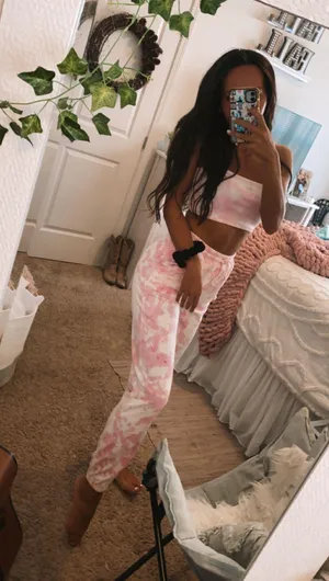 Tie Dye Sweat pants! Pink thumbnail 4