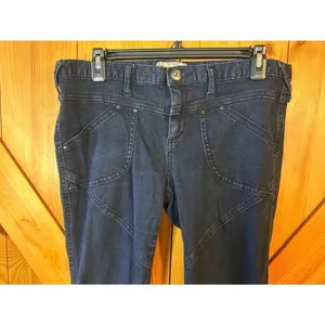 Free People Womens Seamed Skinny Jeans Faded Dark Wash Size 31 (5340) thumbnail 2