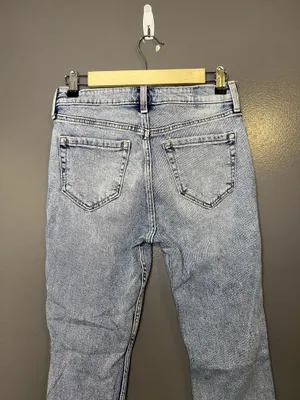 Abercrombie & Fitch Skinny High Rise Jeans Womens 2R Light Wash Distressed Denim thumbnail 5