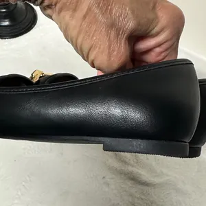 Report Black Loafers with Gold Chain Detail thumbnail 4