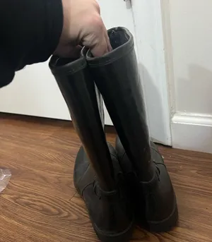 Black Waterproof Mid Calf Boots Size 7 US thumbnail 4