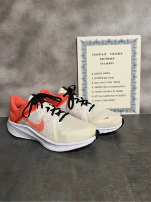 Nike Quest 4 Women's Sneakers White Magic Ember DA1106-102 Size 9.5 thumbnail 2