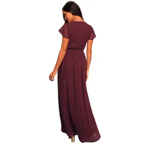 Lulus Lost in the Moment Burgundy Maxi Dress size 1XL NWT thumbnail 2