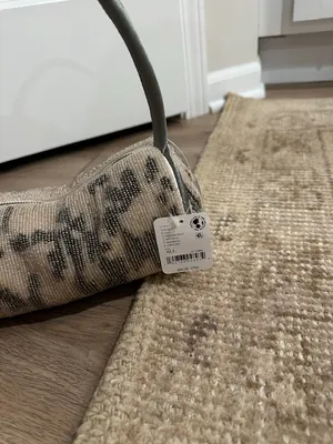 FREE PEOPLE Bailey Beaded Barrel Bag in Cream / Grey NWT thumbnail 5