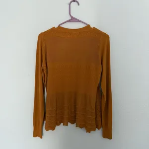 Dreamers Mustard Gold Open Cardigan L Lightweight Cotton Blend thumbnail 4