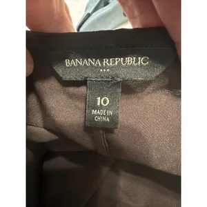 Banana‎ Republic Brown Satin Cropped Blousant-Sleeve Blouse Costa Coffee 10 FA23 thumbnail 6