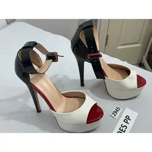 Womans Sz10106b 39 (9) Multicolor Patent Leather Platform Strap Stiletto Heels thumbnail 2