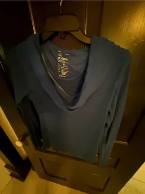 GAP Octavia Waffle Cowl Neck Top - Blue thumbnail 3