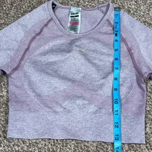 Gymshark Vital Sports Bra Top Long Sleeve‎ Dusty Rose Womens SM Gym Yoga Workout thumbnail 7