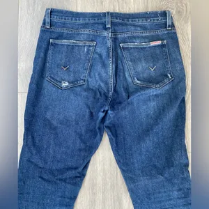 Hudson - Blair High Rise Super Skinny Ankle Medium/Dark Wash Jeans - Size 30 thumbnail 7
