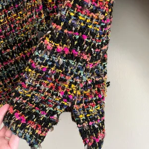Chicos Tweed Jacket Colorful Textured Woven Blazer Preppy Chic S thumbnail 5