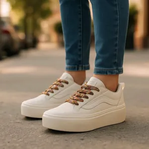 NEW Vans Knu Stack Women's Platform Shoes Vintage Suede Marshmallow thumbnail 3