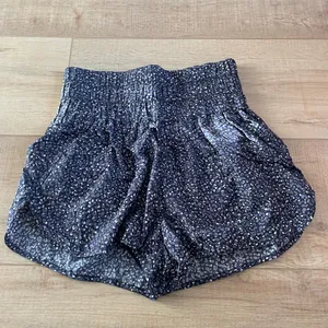 Free people movement no way home animal print athletic shorts Large black gray thumbnail 3