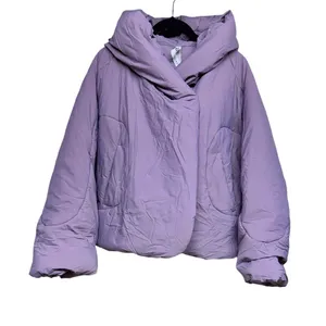 Lululemon Hooded Insulated Wrap Jacket Heathered Light Orbit Women's Size 8‎ thumbnail 1