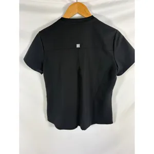 Fabletics Mode Black Short Sleeve pocket Front Scrub Top Size Small thumbnail 6