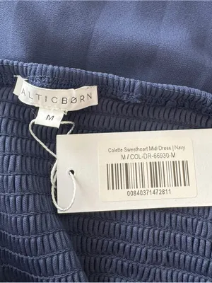 Baltic Born - NWT Colette Sweetheart Midi Dress Navy Blue Sz M thumbnail 7