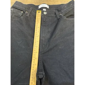 NEW Abercrombie Curve Love '90s Straight Ultra High Rise Black Jeans Size 29 8 thumbnail 7