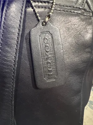 COACH Vintage All Leather legacy Black Backpack 9858 Women's Adjustable Straps thumbnail 4