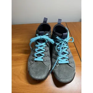 LL Bean Vista Hikers Mid Hiking Shoes Suede Water Repellent Grey Womens Size 8.5 thumbnail 2