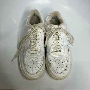 Nike all white court vision sneakers size‎ 9 thumbnail 2