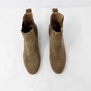 [Steve Madden] Dover Brown Suede Leather Block Heel Chelsea Ankle Boots Size 8.5 thumbnail 8