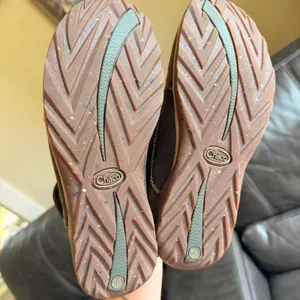 Chaco Barbary Leather Ankle Boots Fold Down Brown Green Fall Granola Girl Size 8 thumbnail 7