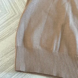Cable & Gauge Women’s Tan Sleeveless Turtleneck Sweater - Size S thumbnail 3