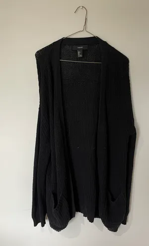 Forever 21 Black Long Cardigan thumbnail 1