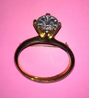 Vintage ring sweater pin Gold Size none thumbnail 1